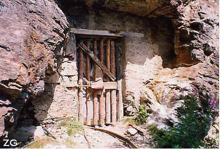 Brusson miniera d'oro, filone Fenillaz ingresso della 1