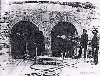 miniere d'oro di bechaz: galleria bouchaille al tempo dei lavori